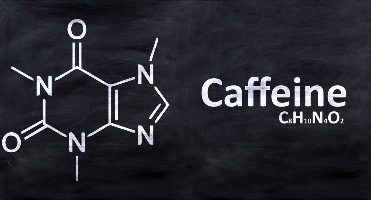 Caffeine molecule structural chemical formula