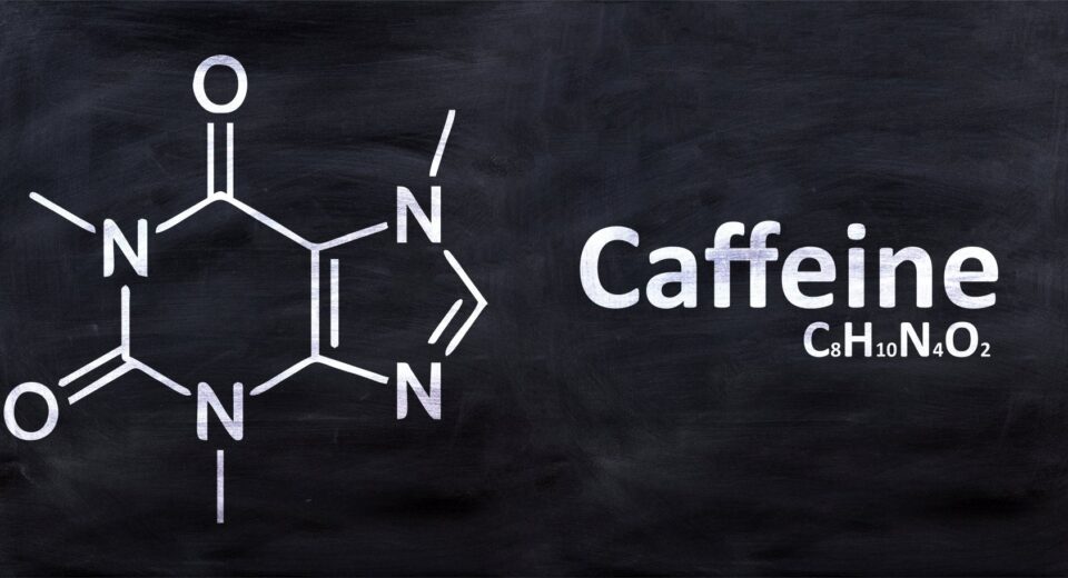 Caffeine molecule structural chemical formula