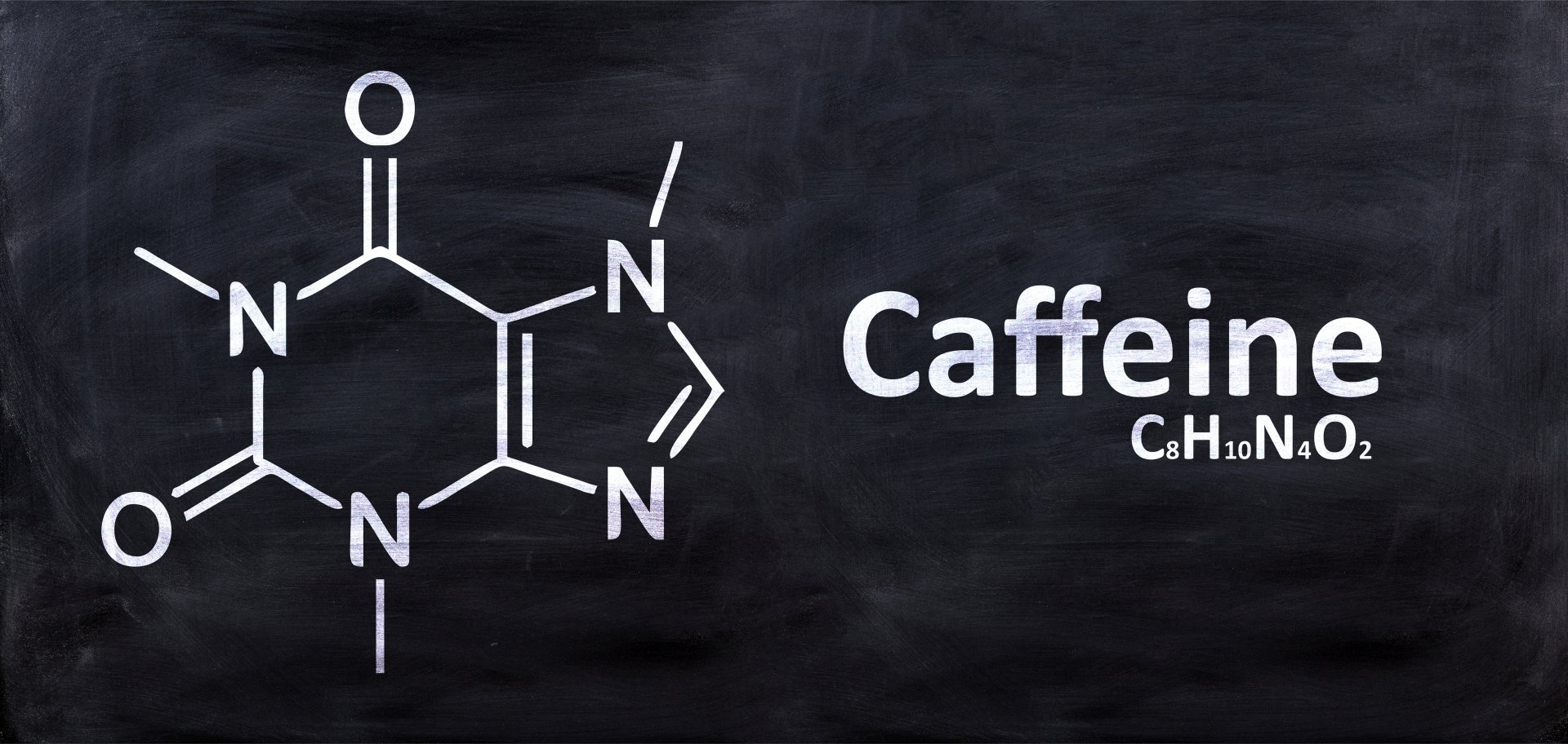 Caffeine molecule structural chemical formula