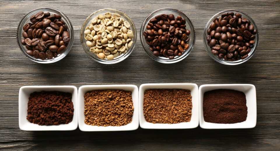 Coffee beans varieties
