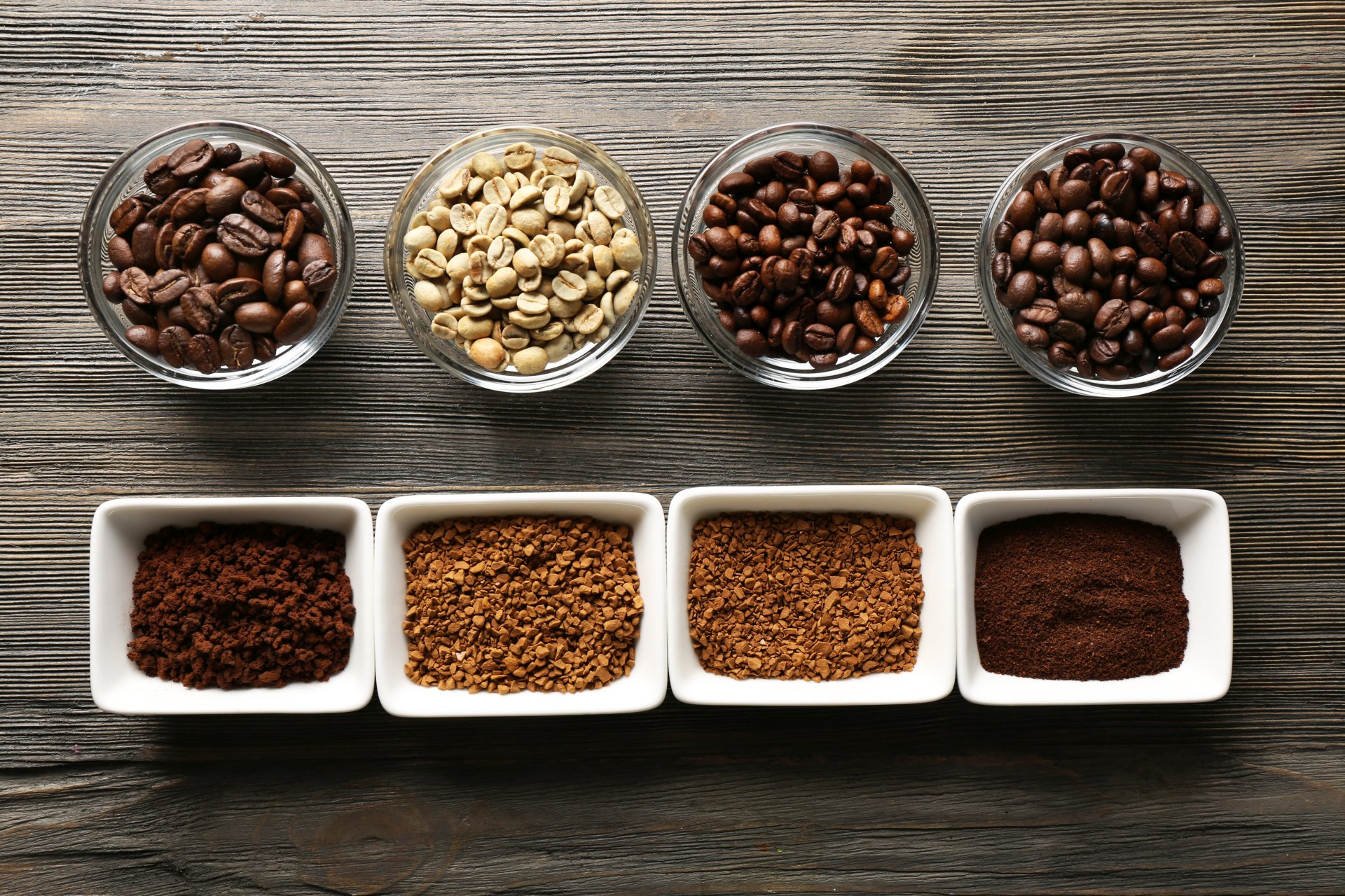 Coffee beans varieties
